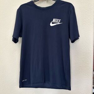 The Nike Tee unisex athletic cut dri-fit size M navy